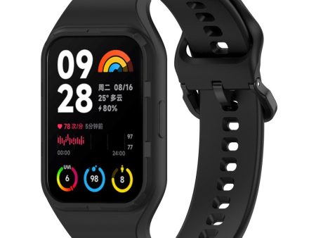 Xiaomi Smart Band 8 Pro Easily Adjustable Watch Strap Flexible Silicone Wrist Band - Black Sale