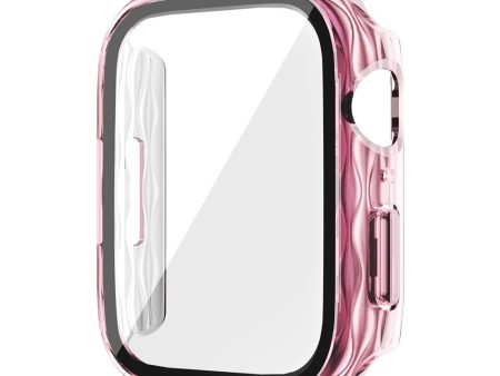 Apple Watch Series 4   5   6   SE   SE (2022) 40mm Watch Case Anti-Drop Bump resistant Cover + Tempered Film - Transparent Pink Online Hot Sale