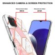 Marble Samsung Galaxy A22 5G case - Pink   White Sale