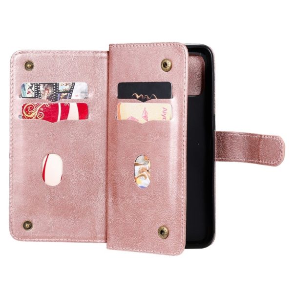 10-slot wallet case for OnePlus Nord N100 - Rose Gold on Sale