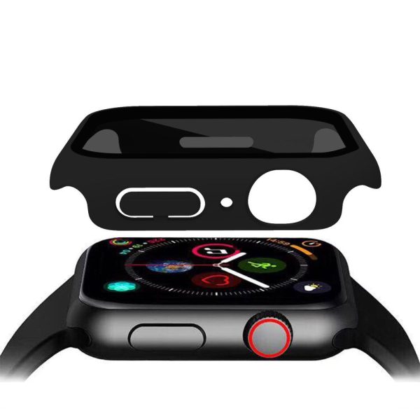 Apple Watch SE 2022 (40mm) cover with tempered glass - Black Cheap