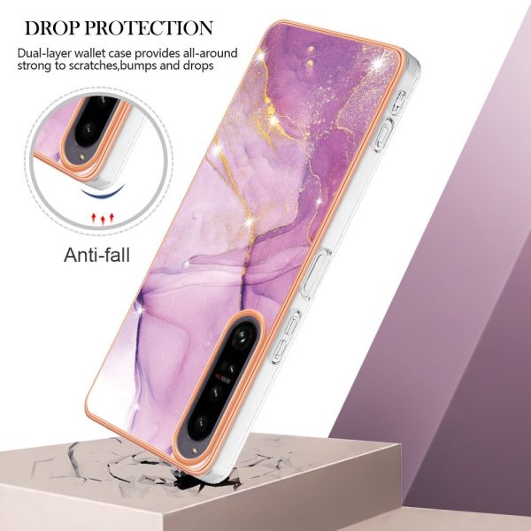 Marble Sony Xperia 1 IV case - Purple   Pink Marble Online Hot Sale