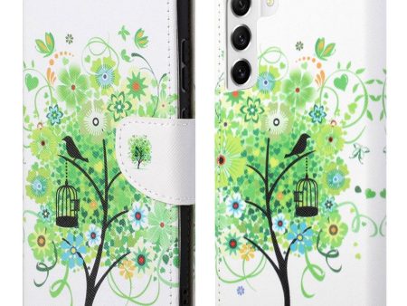 Wonderland Samsung Galaxy S23 Plus flip case - Green Tree on Sale