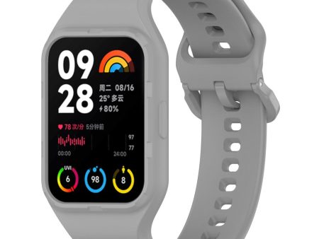 Xiaomi Smart Band 8 Pro Easily Adjustable Watch Strap Flexible Silicone Wrist Band - Grey Cheap