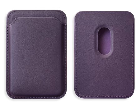 Magnetic card holder with MagSafe compatibility - Dark Purple Hot on Sale