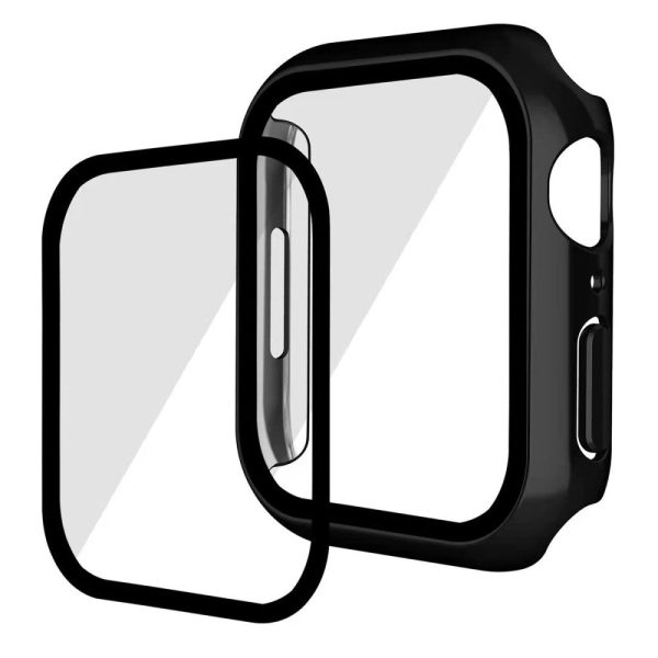 Apple Watch (41mm) electroplating cover with tempered glass - Red Sale