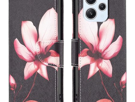 Wonderland Xiaomi Redmi 12 flip case - Pink Flower Sale