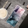 Marble Samsung Galaxy S21 FE case - Rose and Greyish Blue Clouds Online now