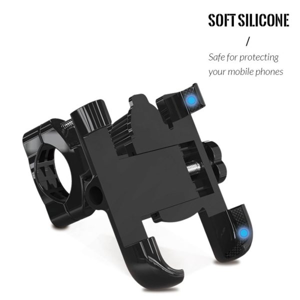 Universal aluminum alloy bike rotatable phone mount - Black Cheap