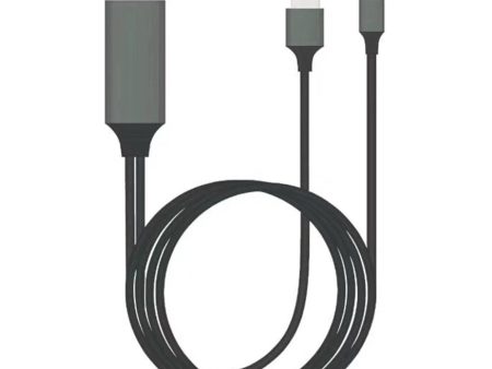 Universal 2M Type-C to HDMI adapter cable - Black Sale