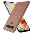 Croco case - LG K61 - Brown Online Sale