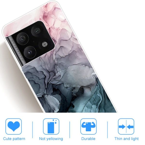 Marble OnePlus 10 Pro case - Rose and Greyish Blue Clouds Online Sale