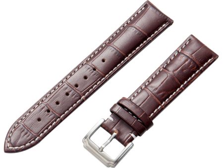 16mm Universal genuine leather watch strap - Dark Brown Online Hot Sale