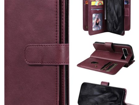 10-slot wallet case for Google Pixel 8 Pro - Wine Red For Sale