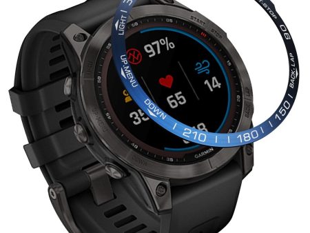 Garmin Fenix 7 metal bezel ring - Blue Cheap