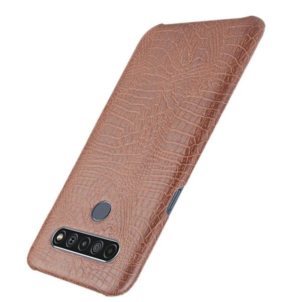 Croco case - LG K61 - Brown Online Sale