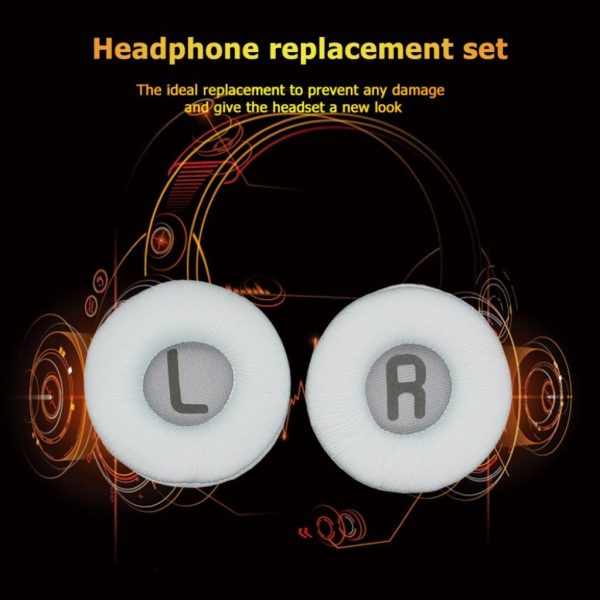 JBL Tune 600BT leather ear pad cushion - White Fashion