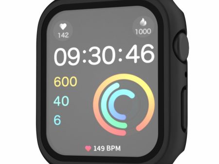 Apple Watch SE 2022 (40mm)   SE   6   5   4 protective cover with tempered glass - Black For Sale