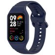 Xiaomi Smart Band 8 Pro Easily Adjustable Watch Strap Flexible Silicone Wrist Band - Navy Blue For Sale