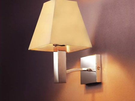 inox Indoor Wall Light E14 in Cream and Stainless Steel Eurotech - INOX 1056 For Cheap