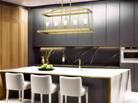 Colair Pendant Light 5Lt in Black or Brass Supply