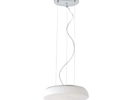 Sophistique LED Pendant Light in Chrome and White Supply