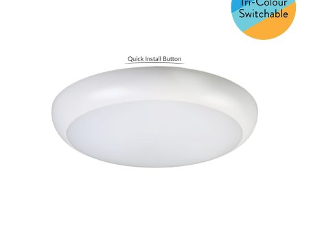 Easy B LED Button Oyster Light CCT 18w in White Eurotech - QB18 Cheap