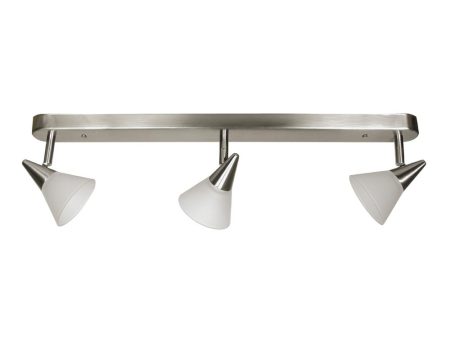 GEBAR Triple Spotlight in Brushed Chrome, White or Antique Brass Eurotech - GEBAR88-3T Supply