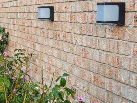 Cube Solar Security Outdoor LED Wall Light 4000k Online