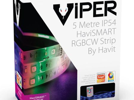 VIPER HaviSMART RGBCW LED Strip Kit 7.2w 5m Havit Lighting - VPR9752IP54-72-5M Sale