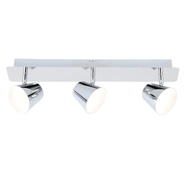 Glow Triple Spotlight 18w in Chrome or Copper Hot on Sale